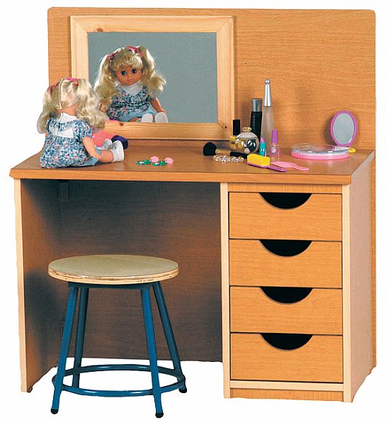 פינת יופי ואיפור עם מגירות